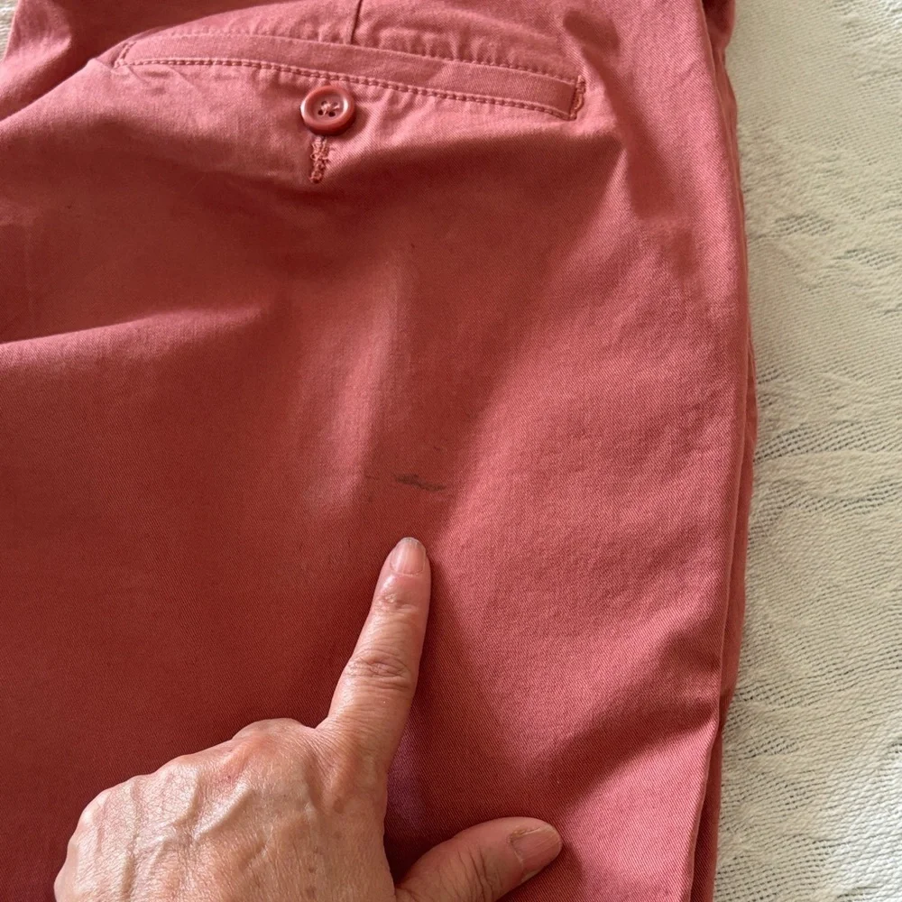 J Crew flex chino Men's Driggs Coral Pants Gently Loved 32x34